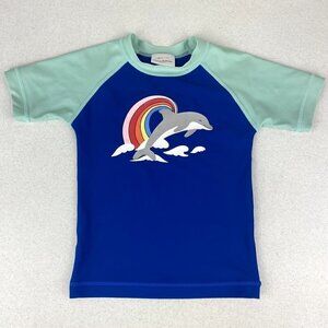 Hanna Andersson Sunblock Art Rash Guard Dolphin Rainbow 4